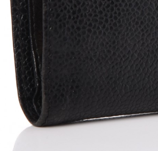 Caviar Timeless CC French Wallet Black