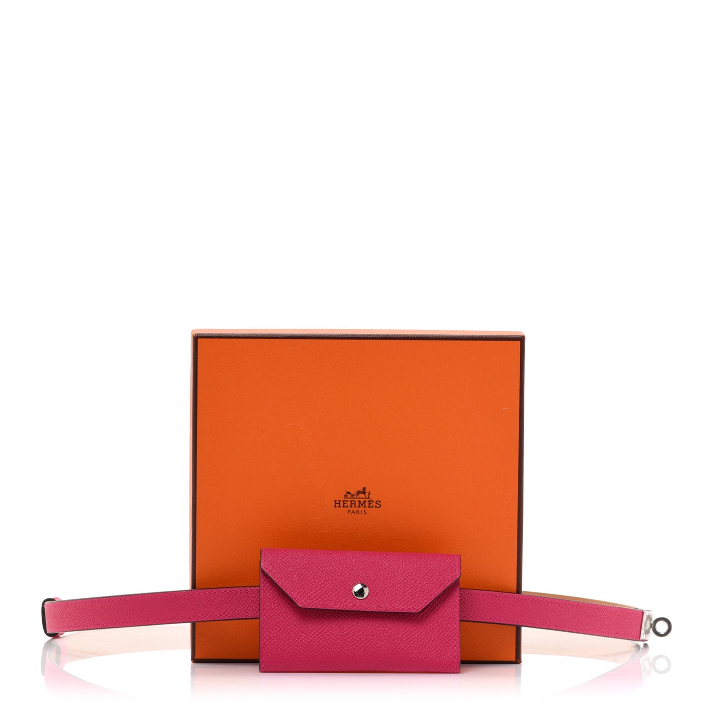Epsom Kelly Pocket Belt Rose Mexico