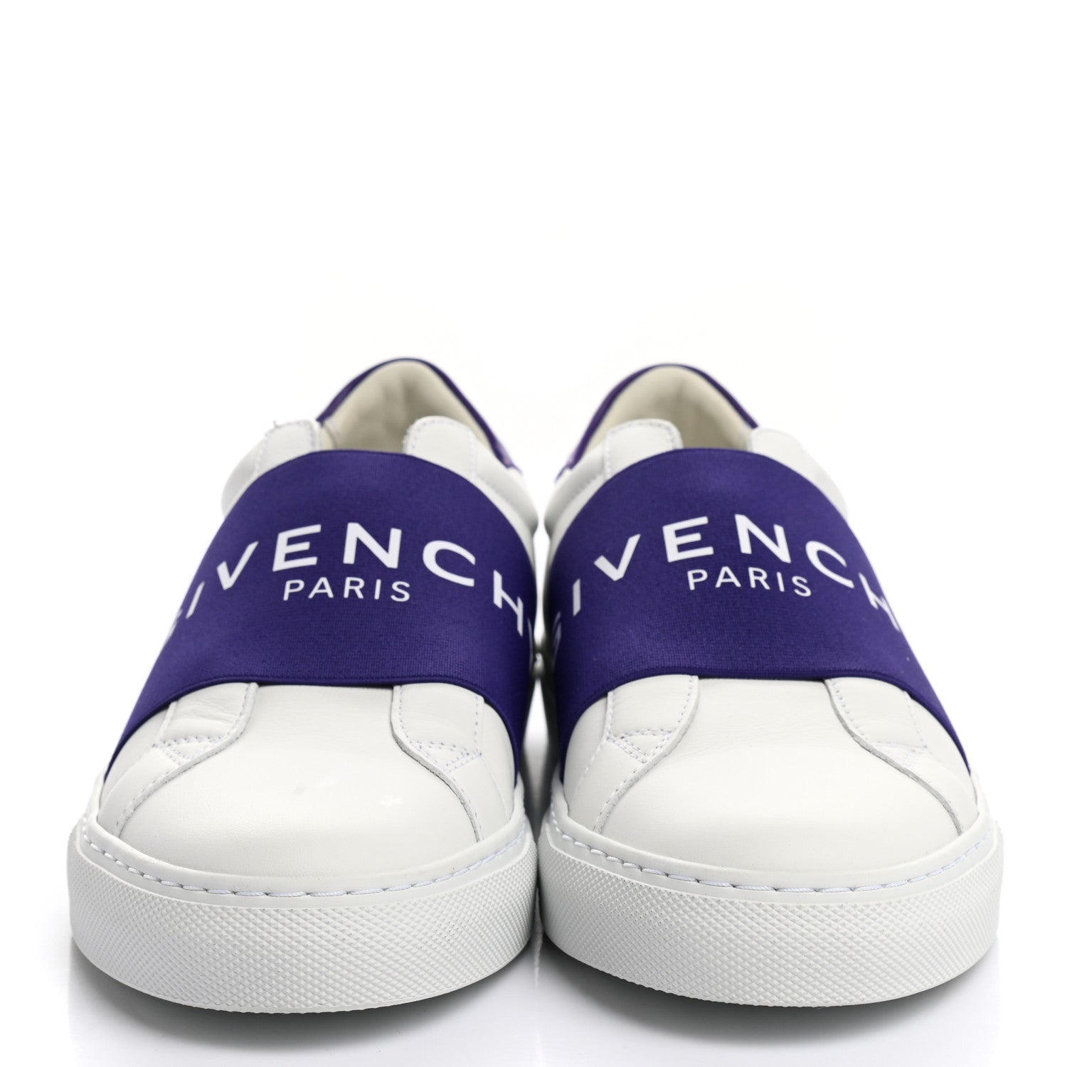 Givenchy Calfskin Band Logo Womens Urban Street Sneakers 37.5 Orchid Purple 2 of 10