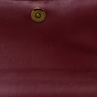 Balenciaga Shiny Calfskin Crocodile Embossed Small Hourglass Top Handle Bag Dark Red 11 of 15