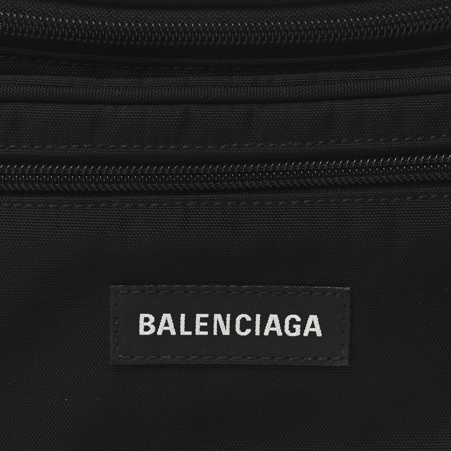 Balenciaga Nylon Canvas Logo Explorer Beltpack Black White 8 of 10