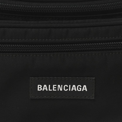 Balenciaga Nylon Canvas Logo Explorer Beltpack Black White 8 of 10