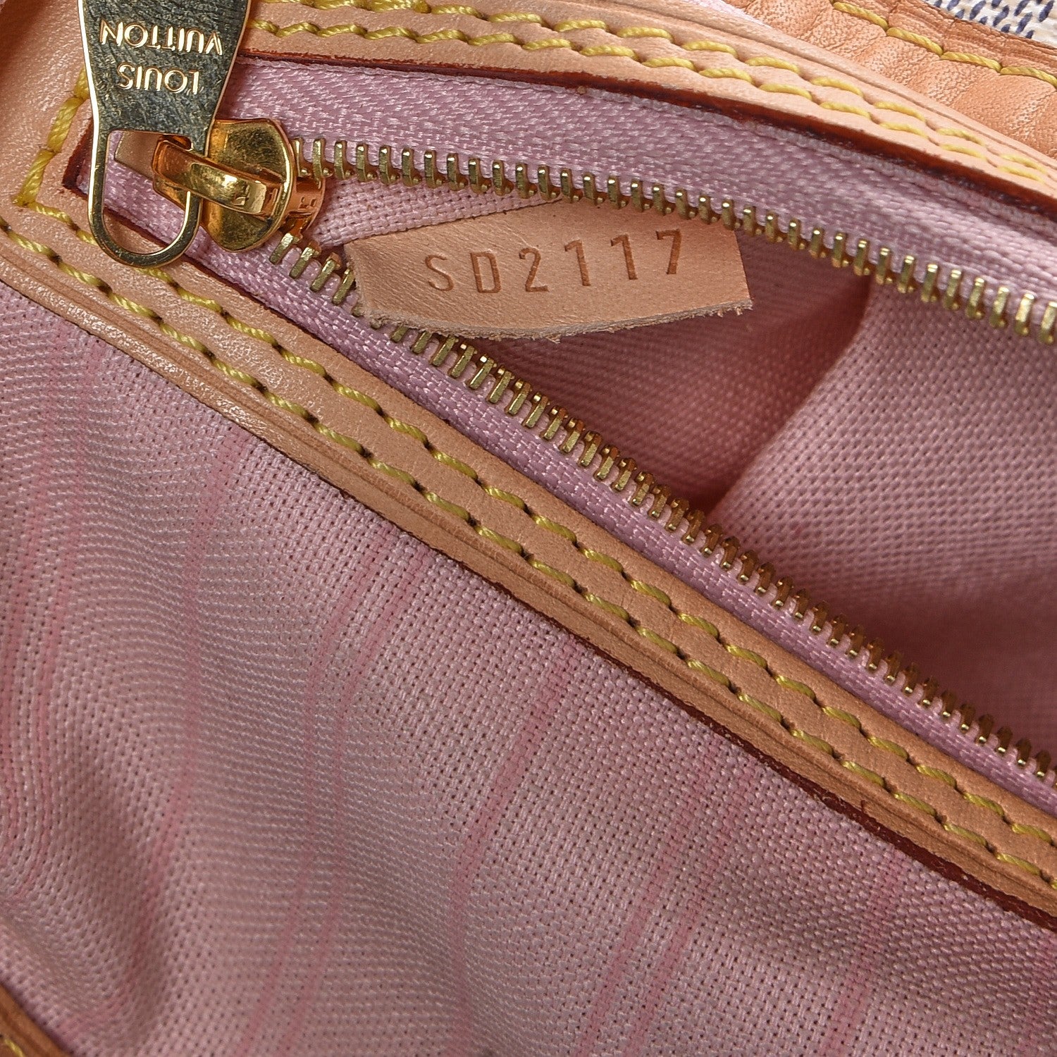Louis Vuitton Damier Azur Delightful PM Rose Ballerine 9 of 9