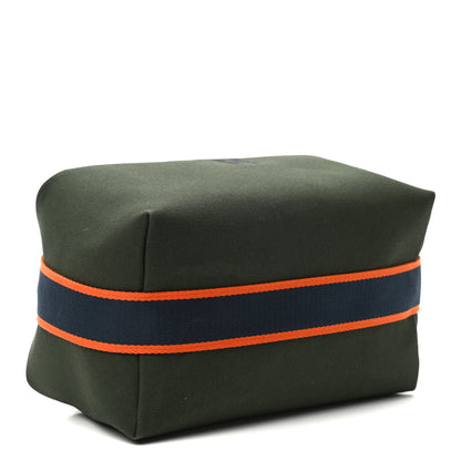 Hermes Canvas Large Bride-A-Brac Pouch Vert Foret 4 of 9