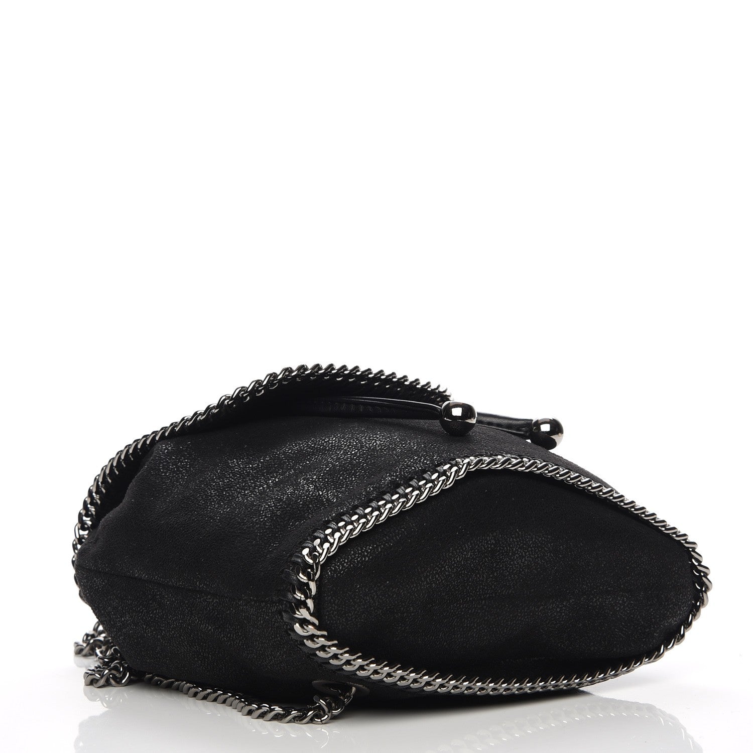 Stella McCartney Shaggy Deer Mini Falabella Backpack Black 4 of 8