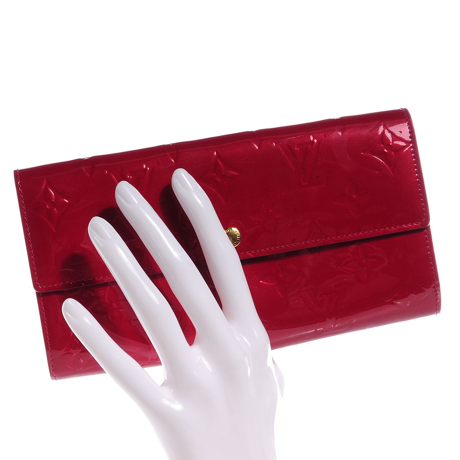 Louis Vuitton Vernis Sarah Wallet Pomme D'Amour 2 of 8