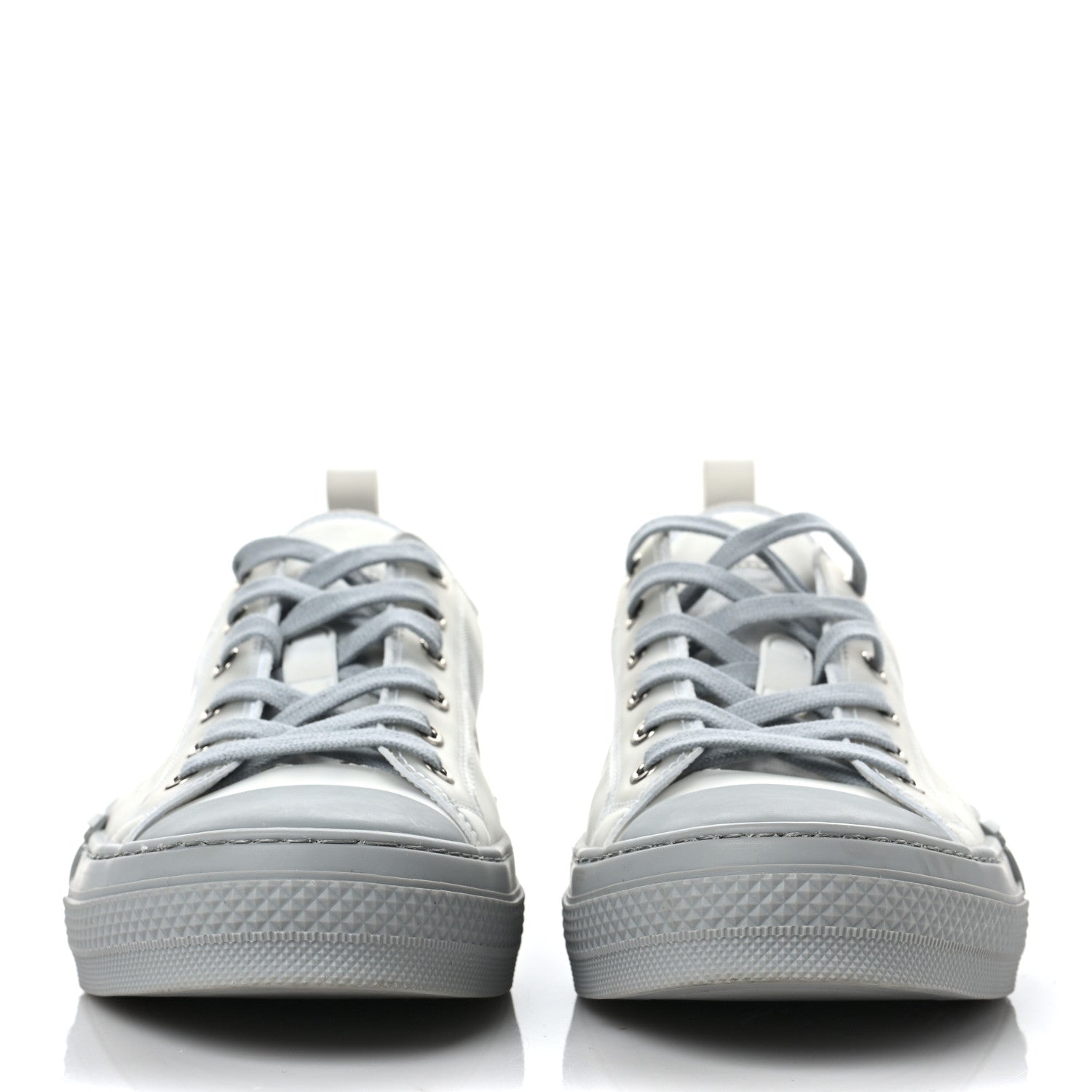 Christian Dior Technical Canvas Oblique Mens B23 Low Top Sneaker 43 43 White Grey 2 of 10