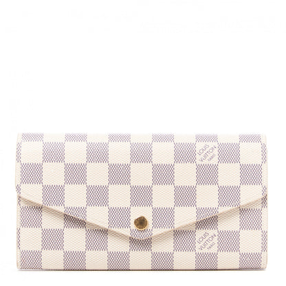 Louis Vuitton Damier Azur Sarah Wallet NM 1 of 8