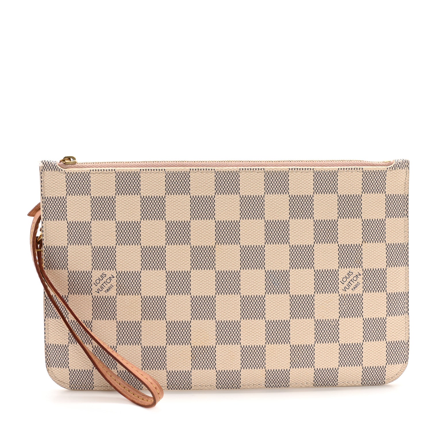 Louis Vuitton Damier Azur Neverfull MM GM Pochette Rose Ballerine 1 of 15
