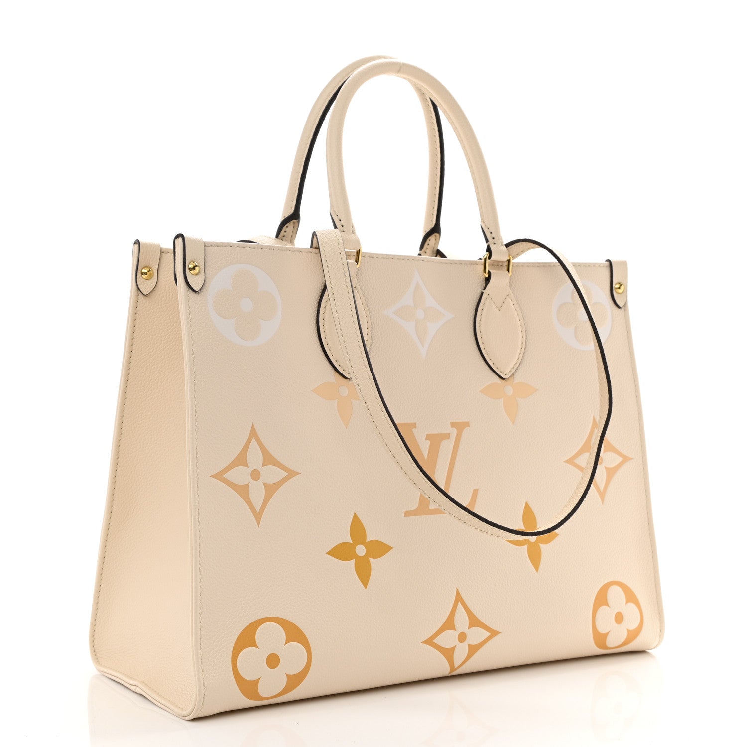 Louis Vuitton Empreinte Monogram Giant By The Pool Onthego MM Cream Saffron 3 of 9