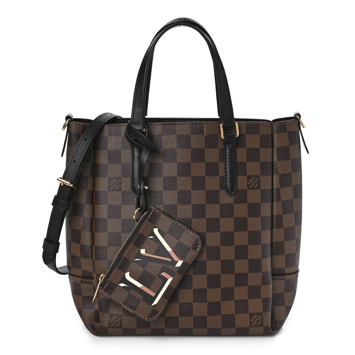 Louis Vuitton Damier Ebene Belmont PM Black 1 of 8