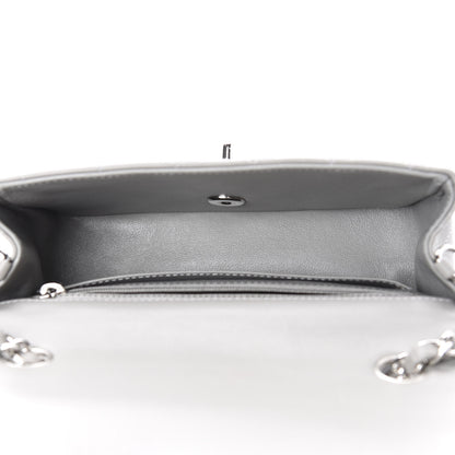 Chanel Lambskin Quilted Mini Rectangular Flap Grey 5 of 10