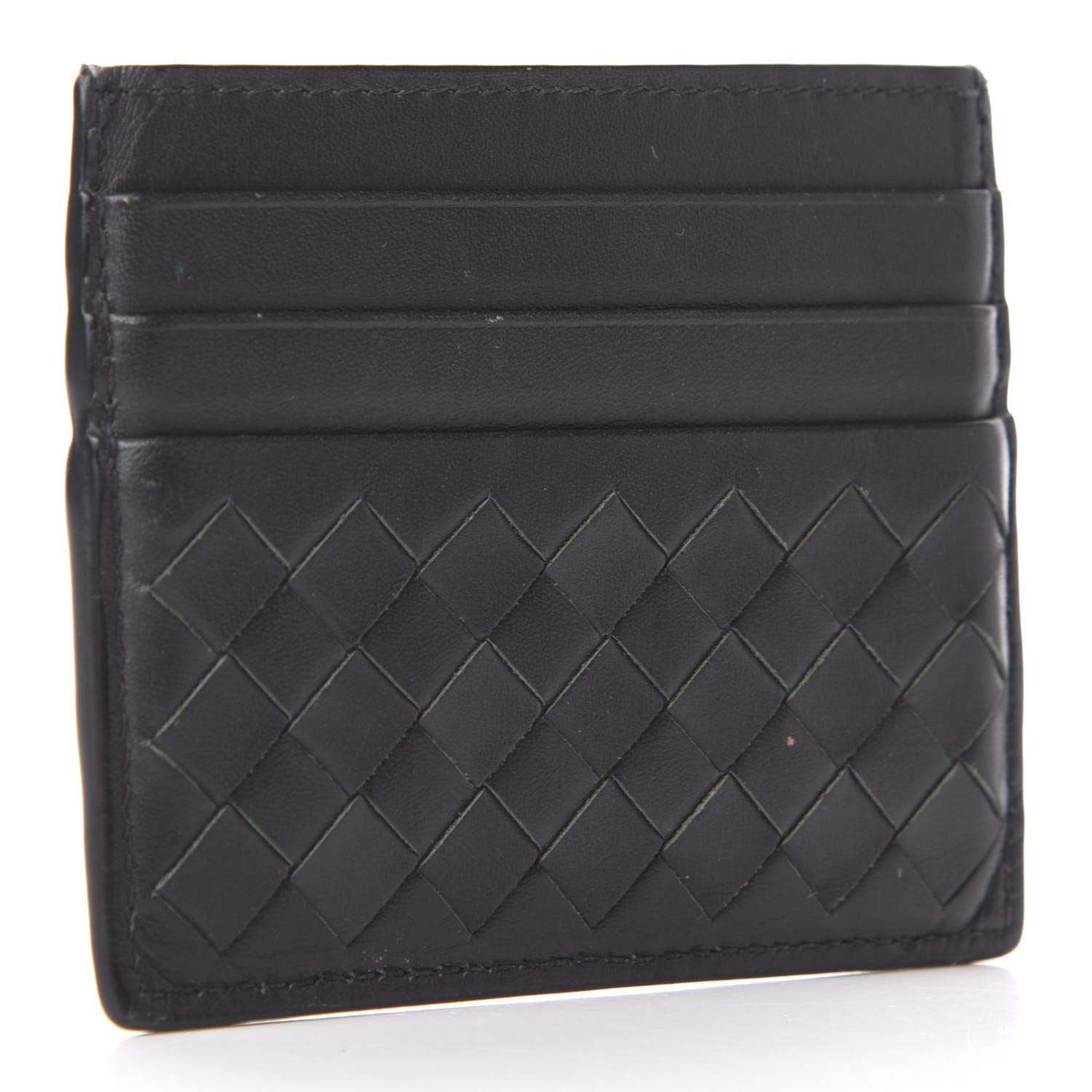 Bottega Veneta Nappa Intrecciato Card Holder Black 3 of 9