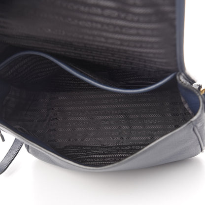 Prada Vitello Phenix Crossbody Bag Baltico 5 of 11