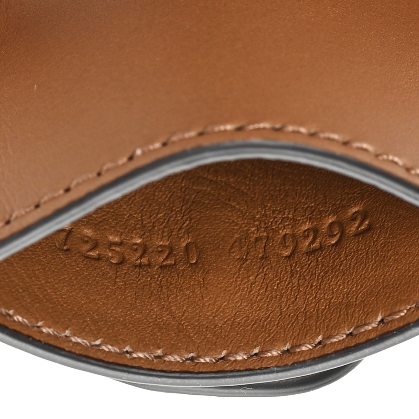 Calfskin GG Marmont Web Key Holder Brown