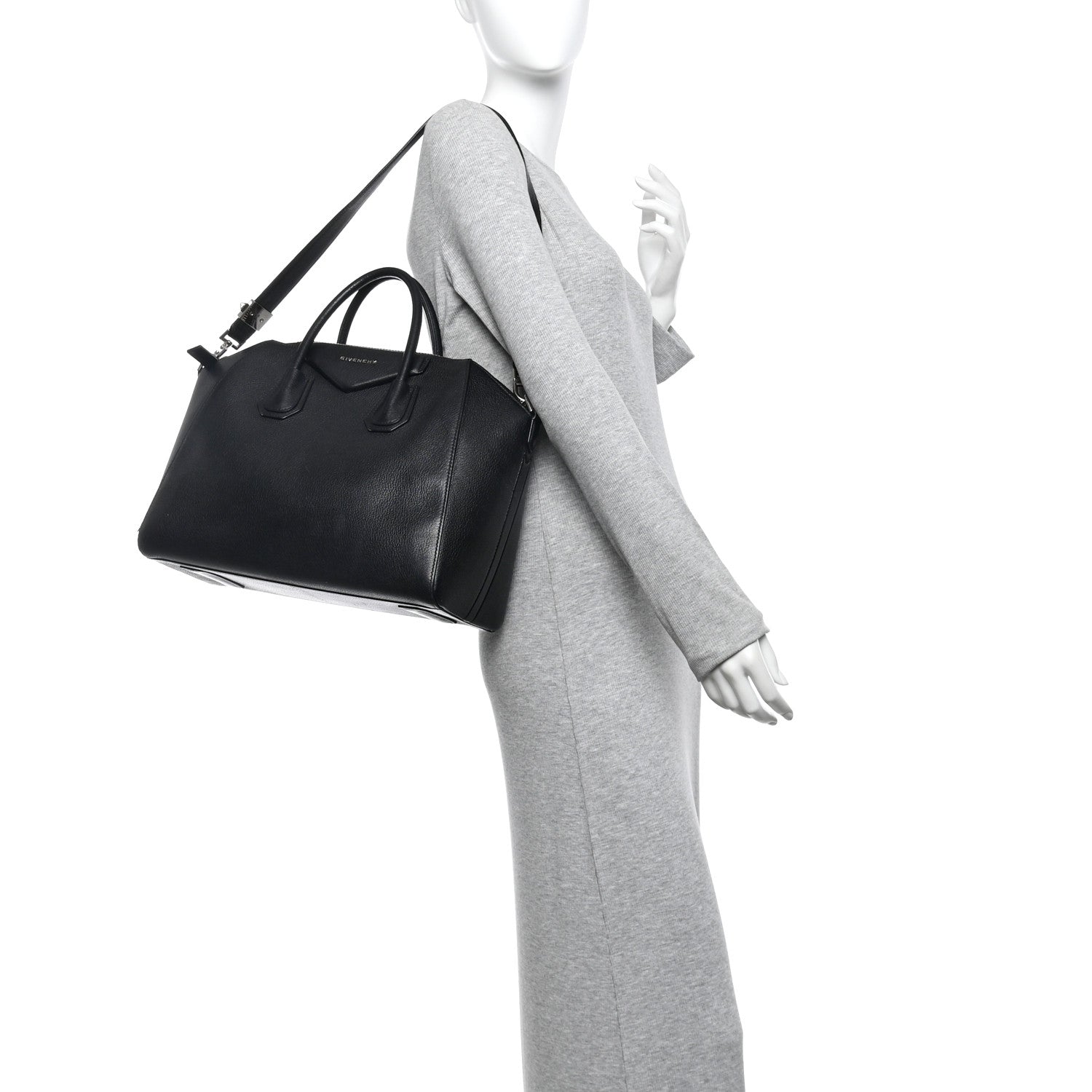 Givenchy Sugar Goatskin Medium Antigona Black 2 of 10