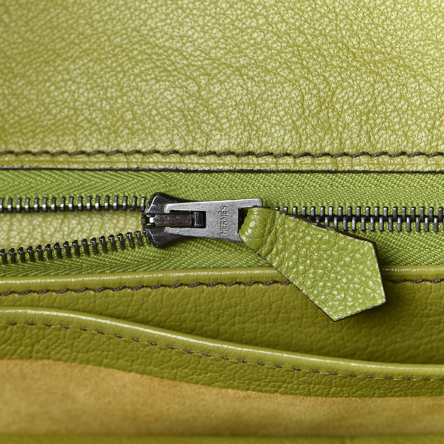 Hermes Togo Birkin 30 Vert Anis 16 of 44