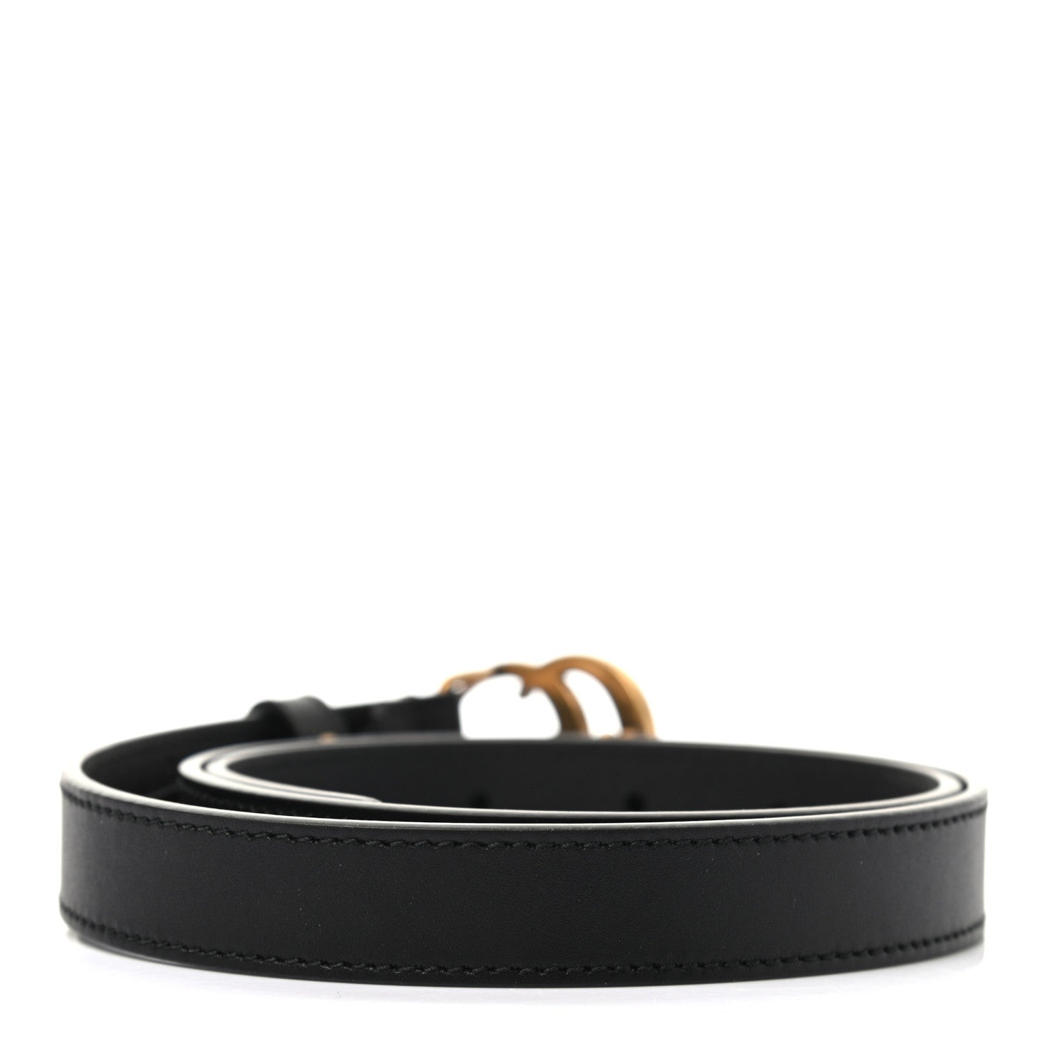 Gucci Calfskin Double G 20mm Belt 75 30 Black 2 of 5