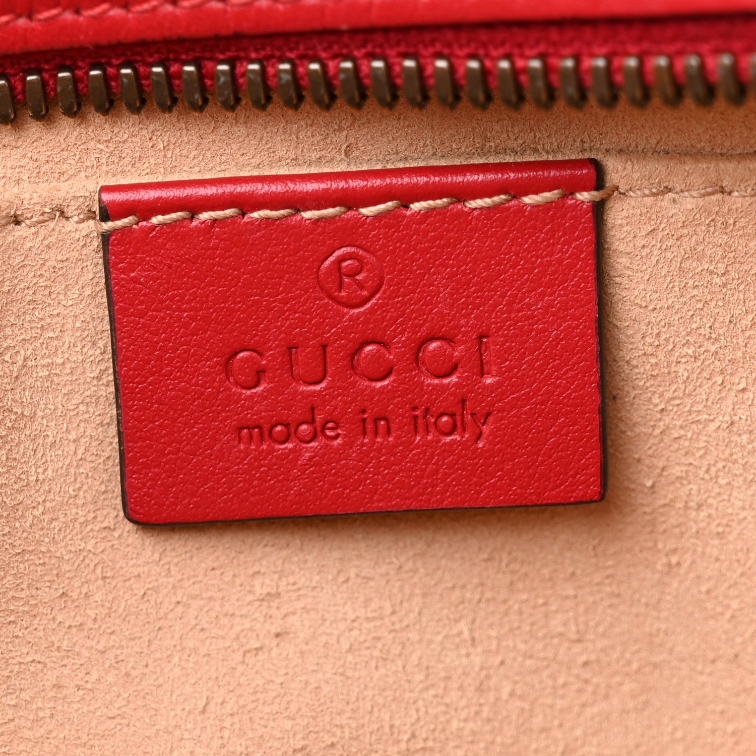 Gucci Calfskin Matelasse Small GG Marmont Chain Shoulder Bag Hibiscus Red 6 of 13