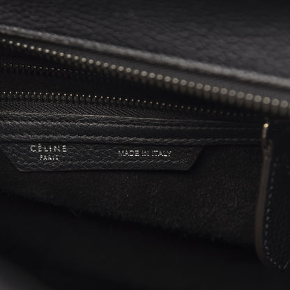Celine Drummed Calfskin Micro Luggage Black 6 of 12