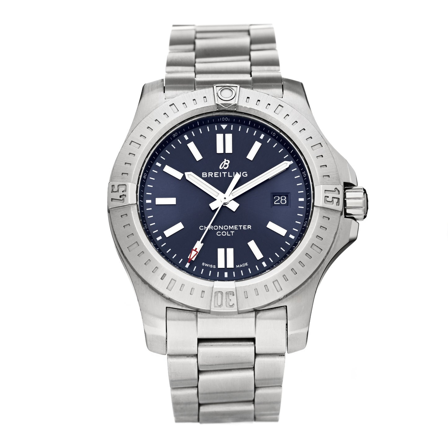 Stainless Steel 44mm Colt Chronometer Automatic Watch Blue A17388