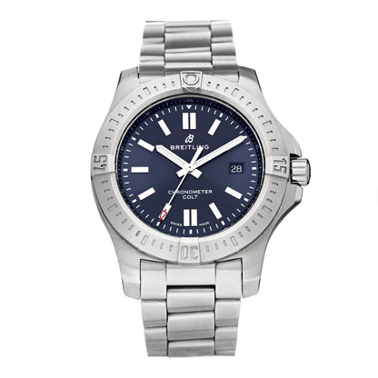 Breitling Stainless Steel 44mm Colt Chronometer Automatic Watch Blue A17388 1 of 5