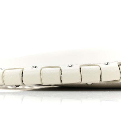 Alaia Lambskin Studded Chain Demi Lune Bag Ivory 8 of 8