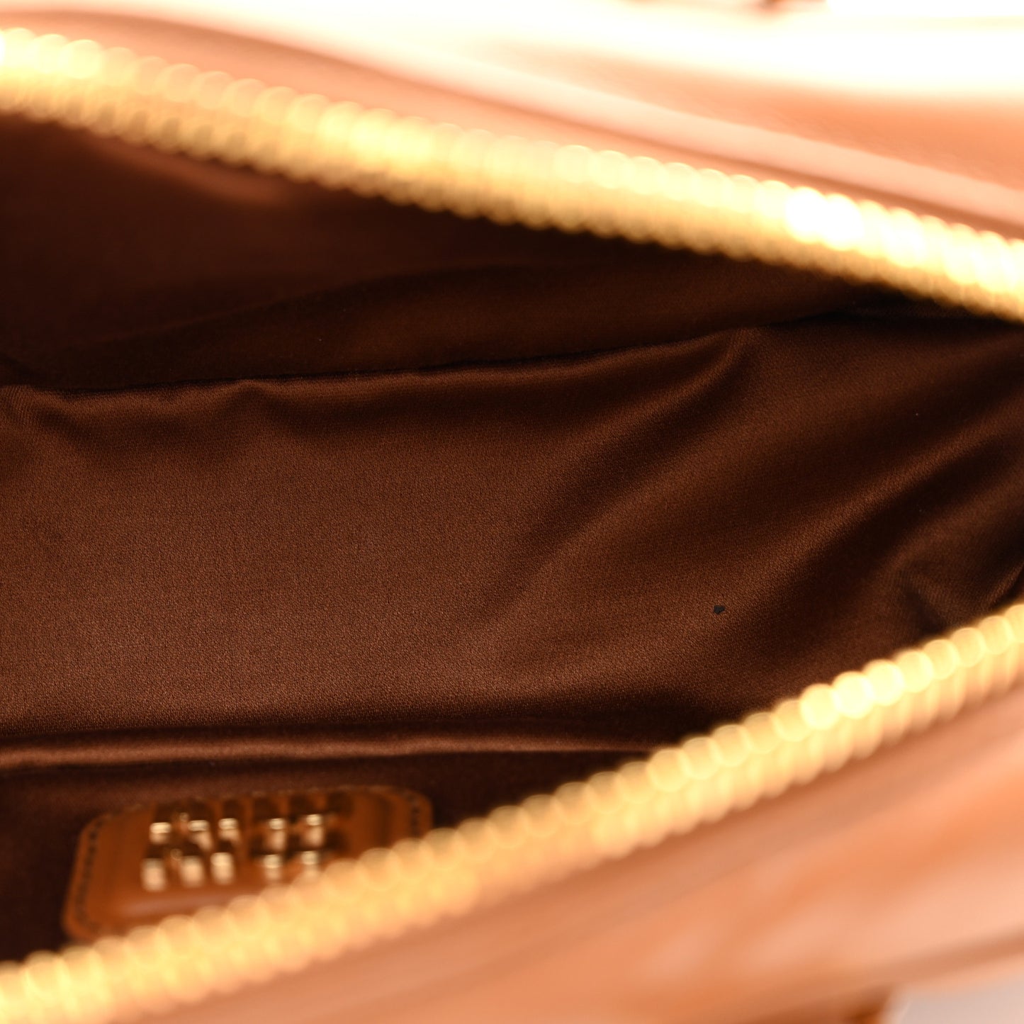 Calfskin Regular Arcadie Top Handle Bag Cognac