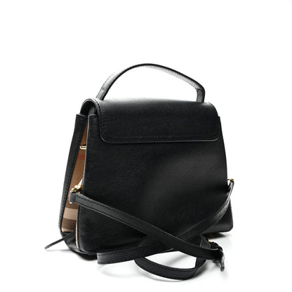 Burberry Derby Calfskin House Check Small Camberley Black 3 of 10