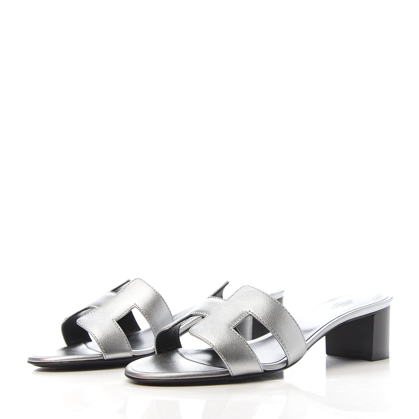 Metallic Epsom Oasis Sandals 38 Argent