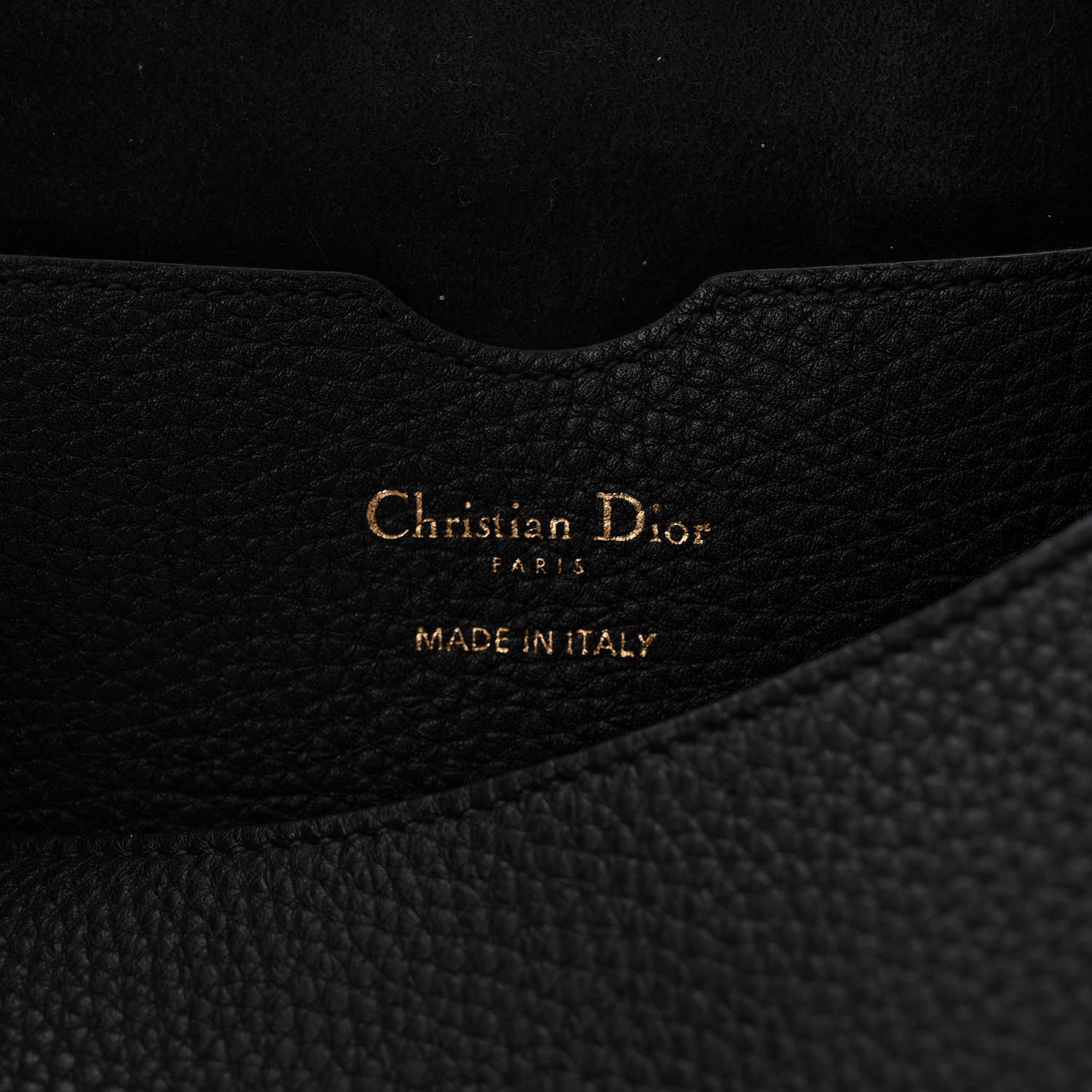 Christian Dior Grained Calfskin Large Bobby Flap Black 6 of 9