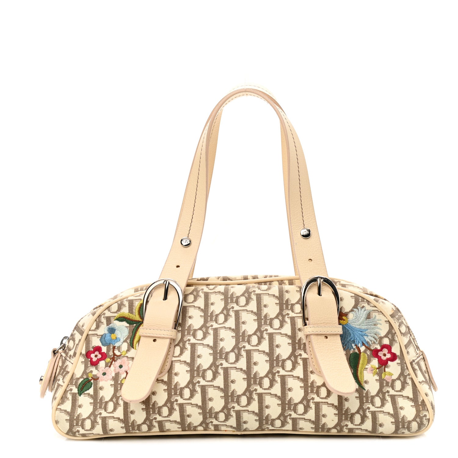 Christian Dior Monogram Vintage Flowers Small Bowler Beige 1 of 14