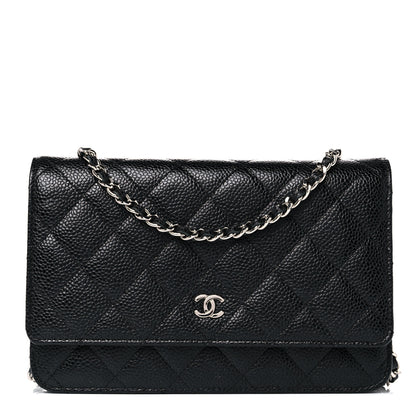 Chanel Caviar Quilted Wallet On Chain WOC Black 1 of 12