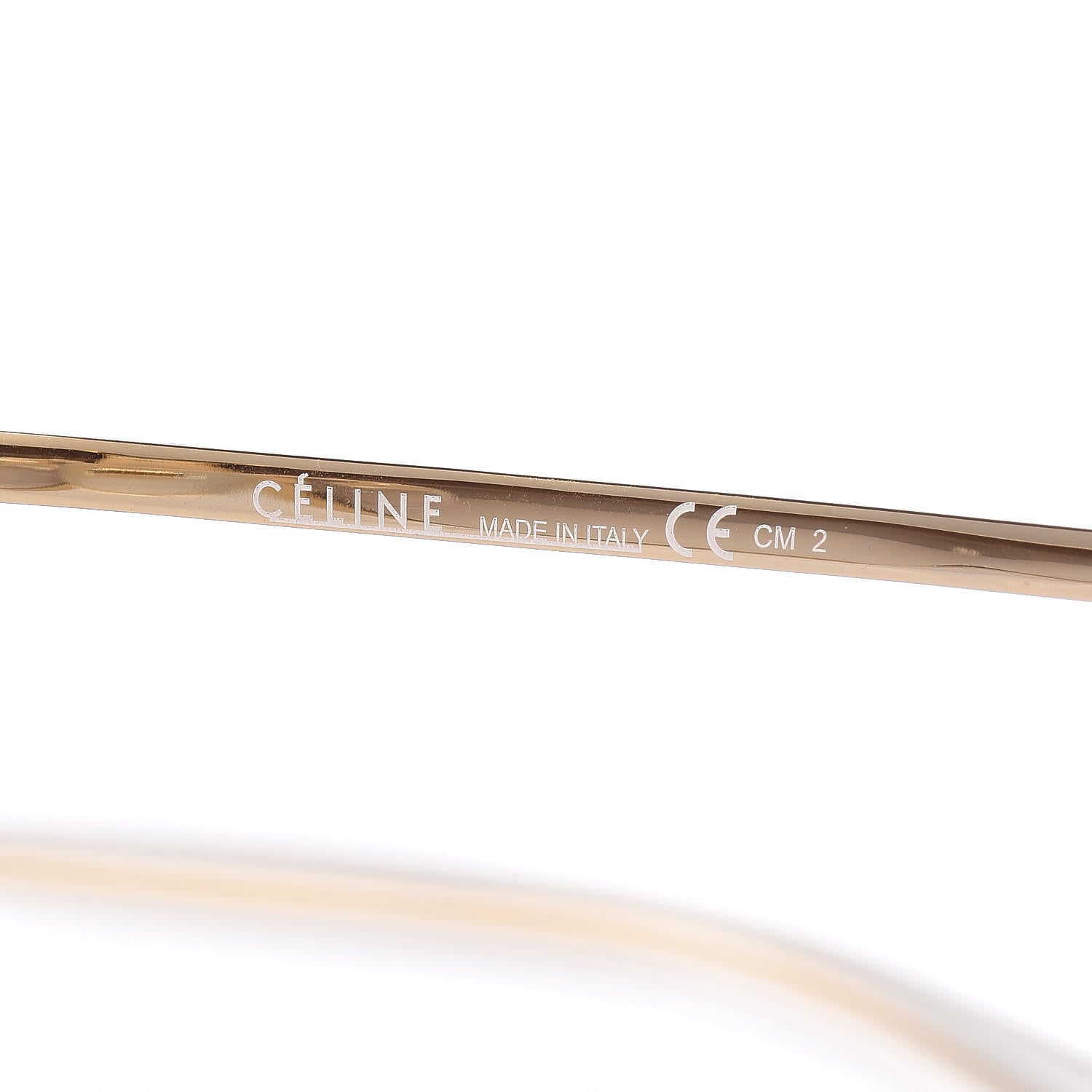 Celine Metal Sunglasses CL 41808/S Gold 6 of 7