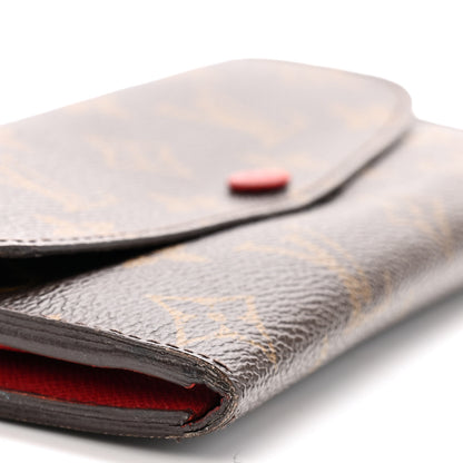Louis Vuitton Monogram Emilie Wallet Rouge 7 of 14