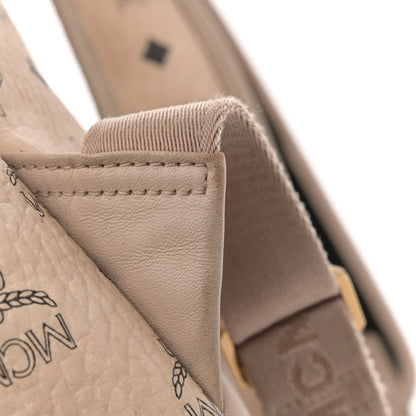 MCM Visetos Large Side Studs Stark Backpack Beige 15 of 17