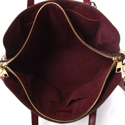 Louis Vuitton Monogram Flower Zipped Tote MM Bordeaux 5 of 16