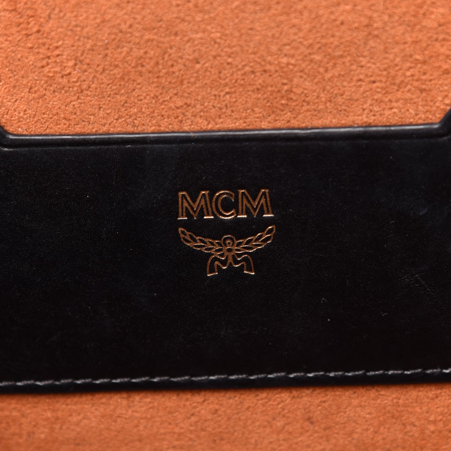 MCM Monogram Coated Canvas Berlin Studded Hat Box Crossbody Black 8 of 12