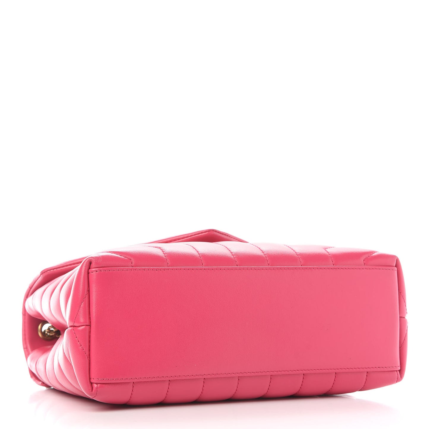 Calfskin Y Quilted Monogram Small Loulou Chain Satchel Fresh Fuchsia