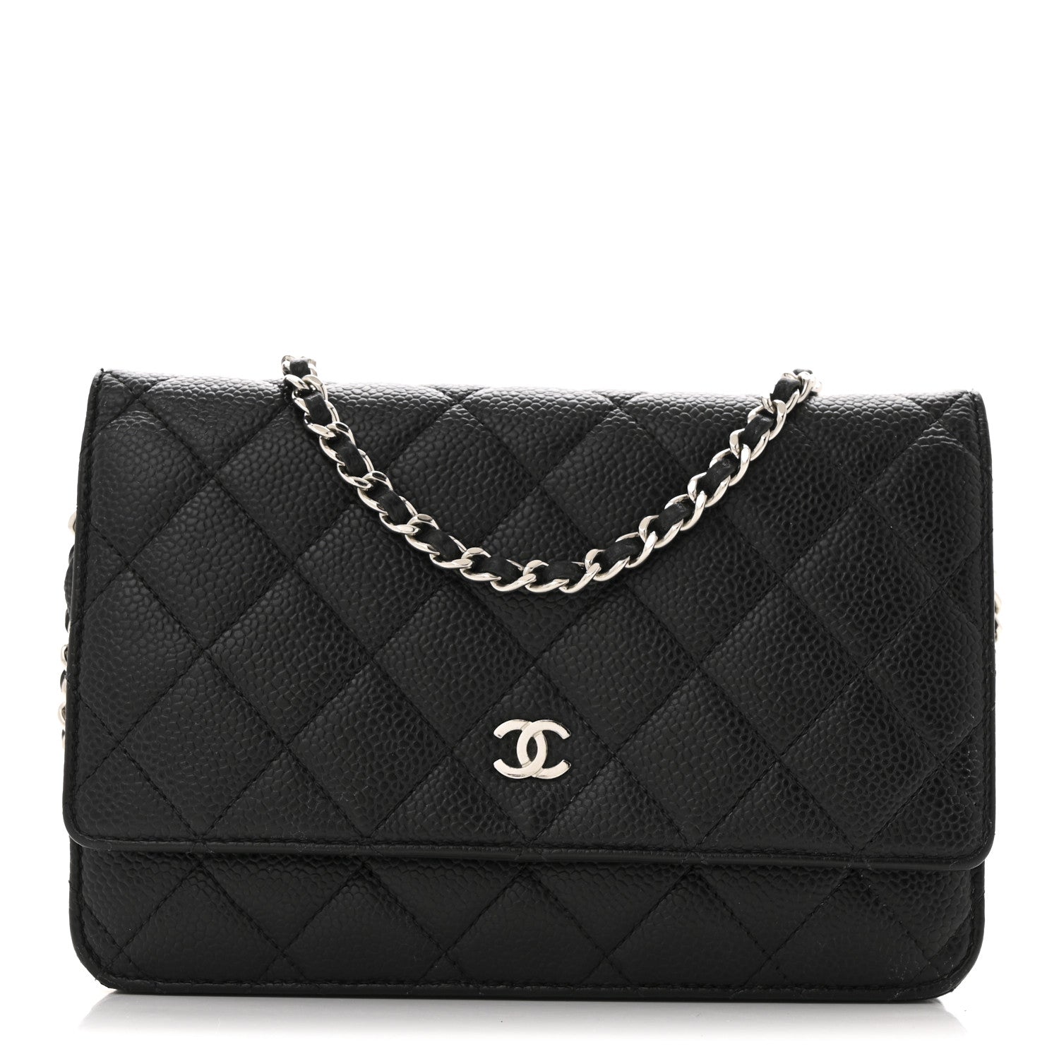 Chanel Caviar Quilted Wallet on Chain WOC Black 1 of 14