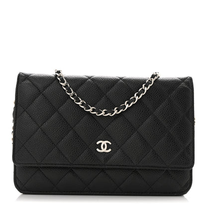 Chanel Caviar Quilted Wallet on Chain WOC Black 1 of 14