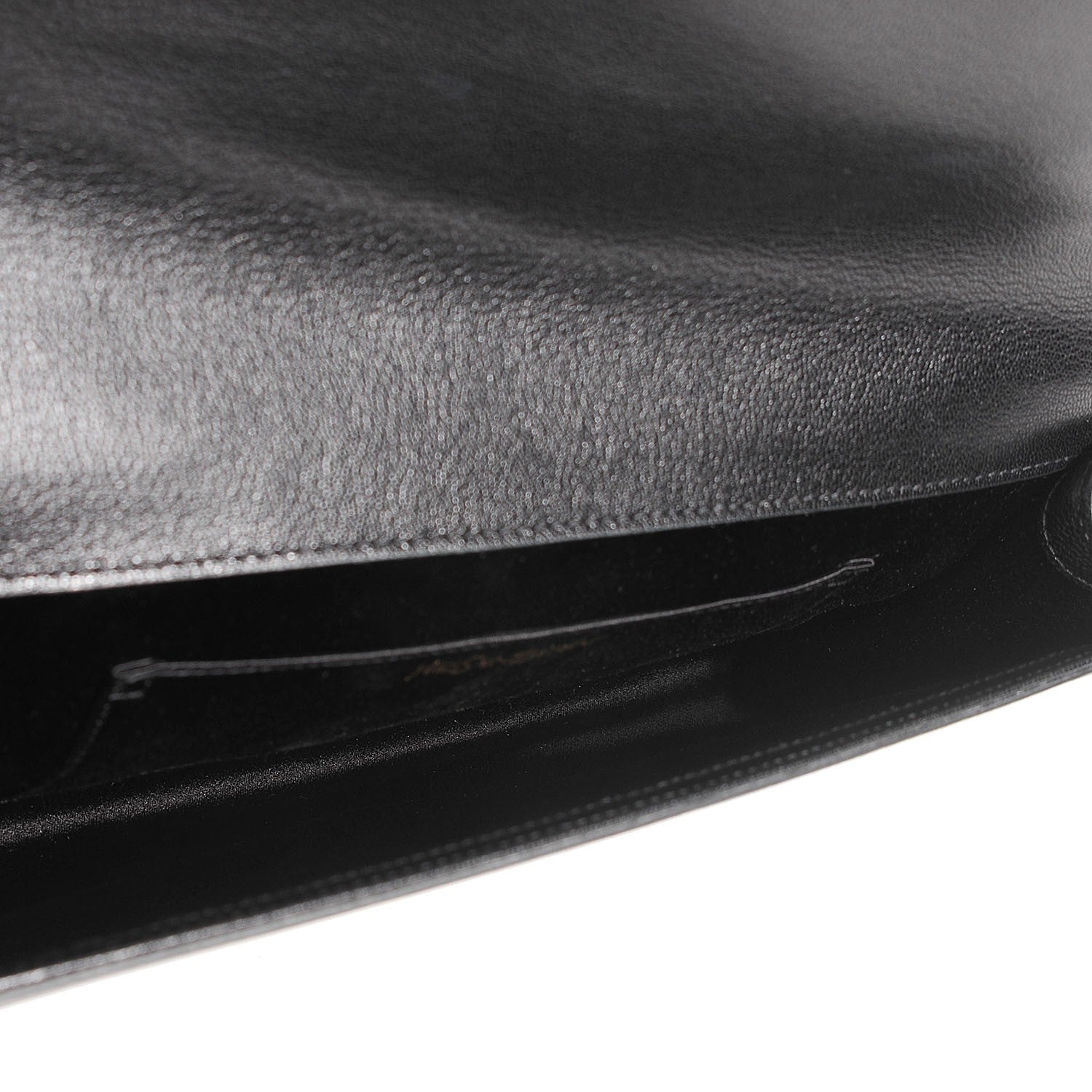Saint Laurent Calfskin Monogram Large Belle De Jour Clutch Black 5 of 7