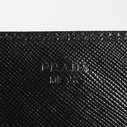 Prada Saffiano Metal Oro Chain Wallet Nero Black 14 of 18