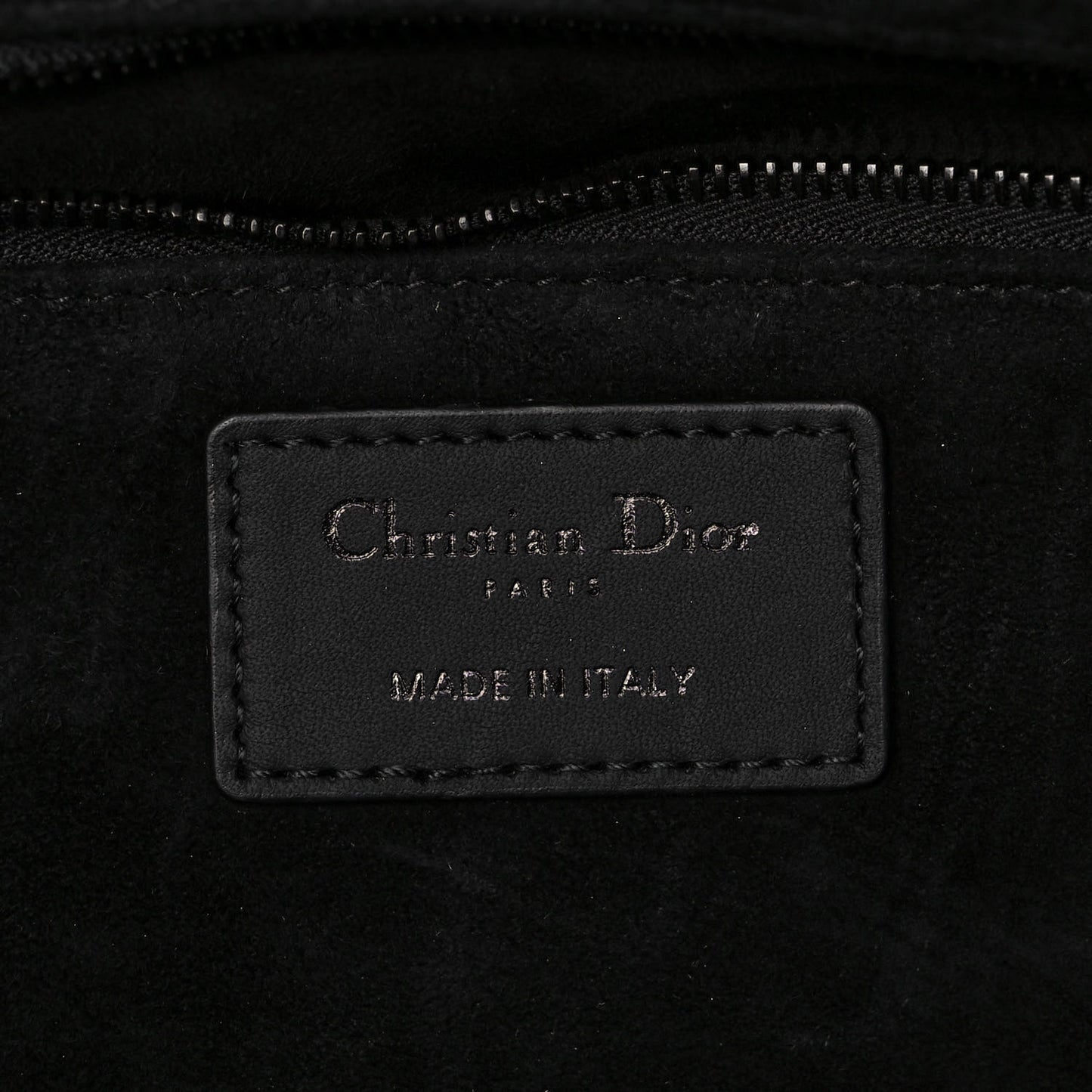 Ultra Matte Calfskin Cannage Large Lady Dior Black