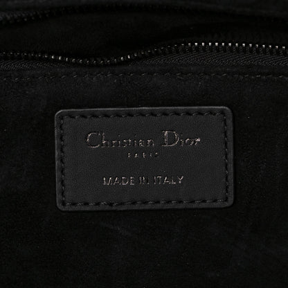 Christian Dior Ultra Matte Calfskin Cannage Large Lady Dior Black 6 of 14