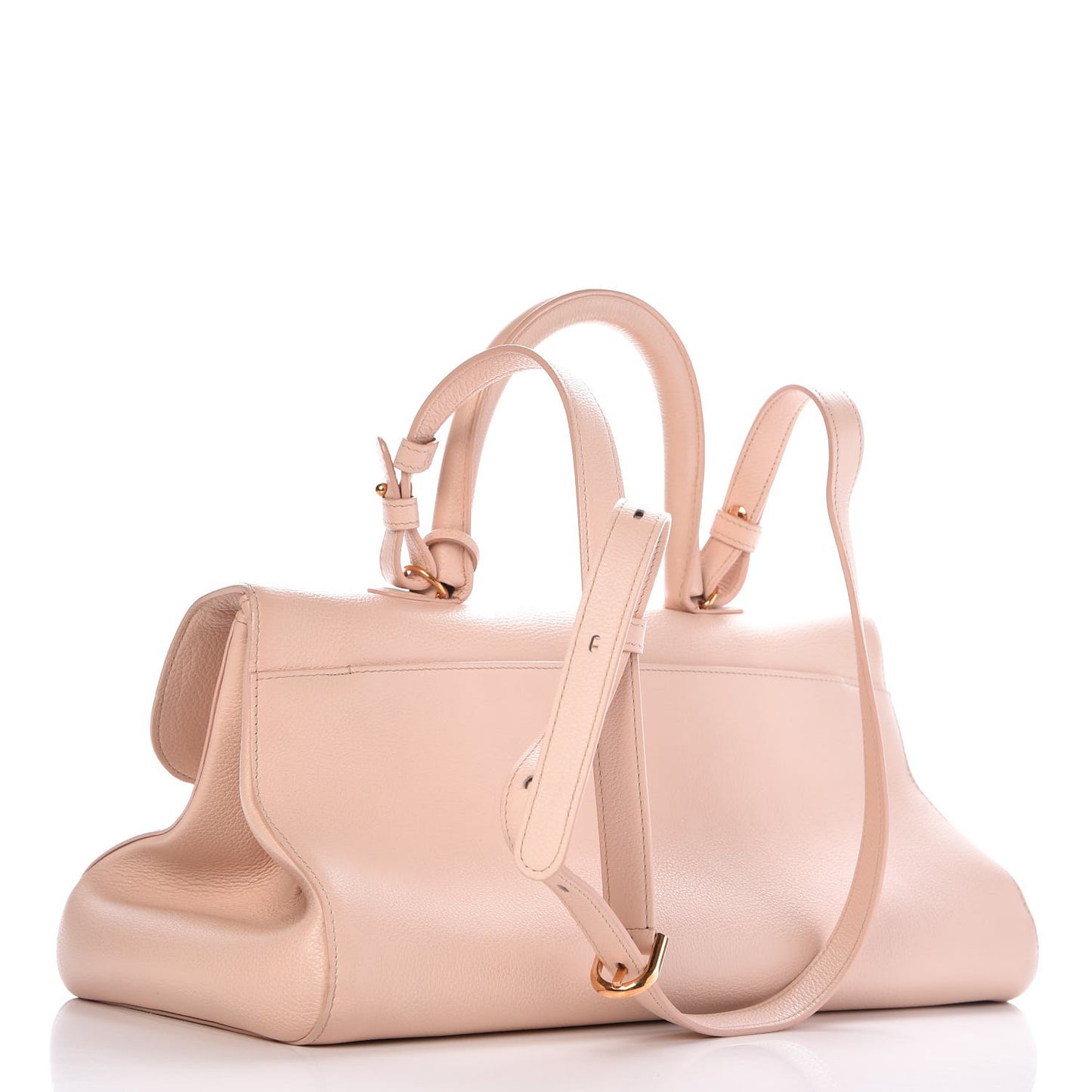 Grained Calfskin Brillant East West Satchel Nakuru