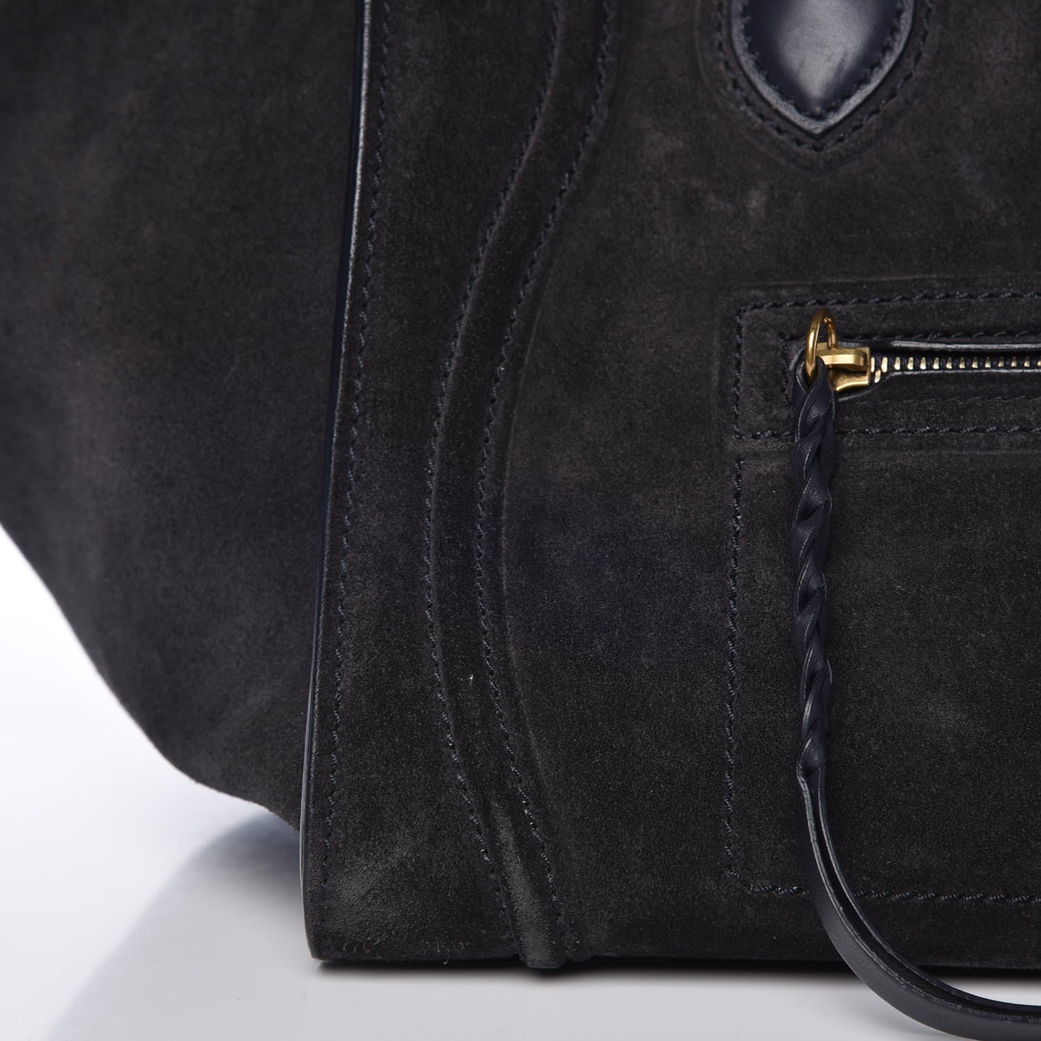 Celine Nubuck Medium Phantom Luggage Midnight 10 of 14