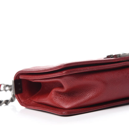 Chanel Caviar Quilted Medium Boy Flap Red 6 of 12