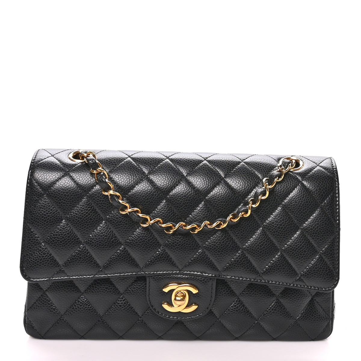 Chanel Caviar Quilted Medium Double Flap Black 1 of 10