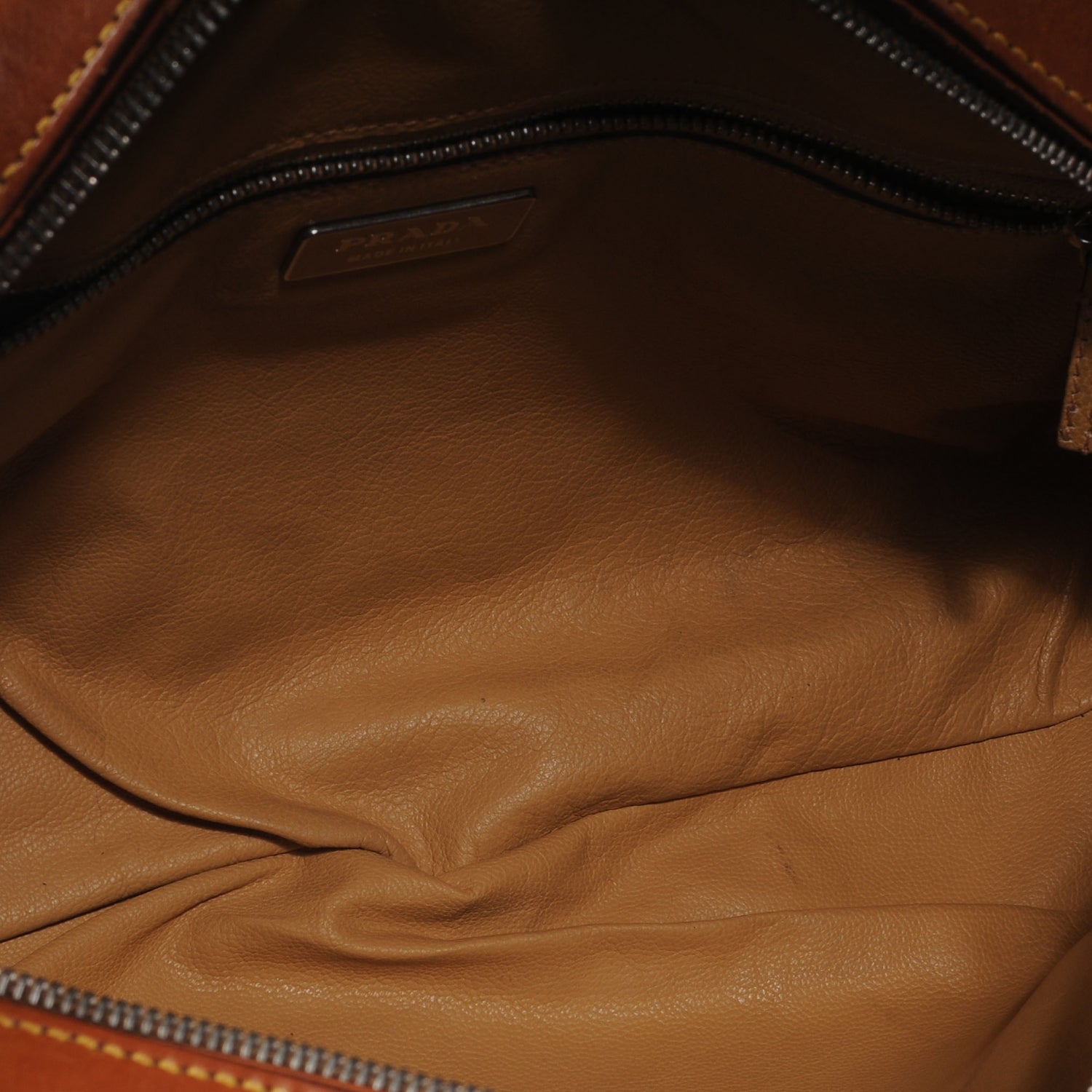 Prada Vitello England Bowling Bag Naturale 7 of 9